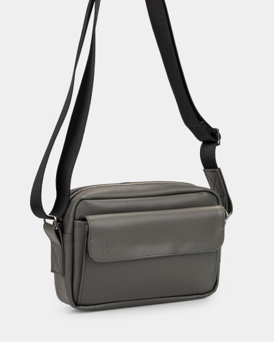 "JET LARGE" ECO LEATHER, GREY 02