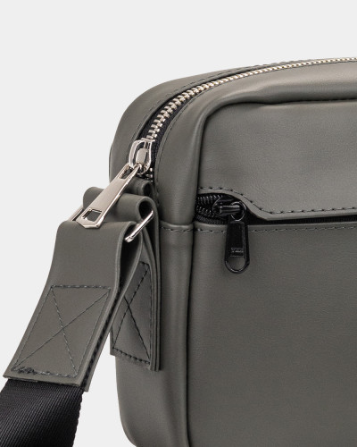 "JET LARGE" ECO LEATHER, GREY 02