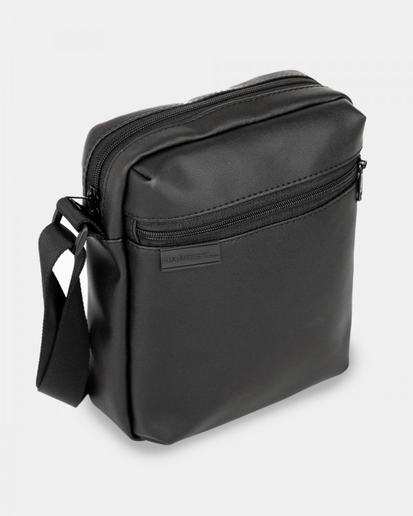 MESSENGER DOPP 01 ECO-LEATHER, BLACK
