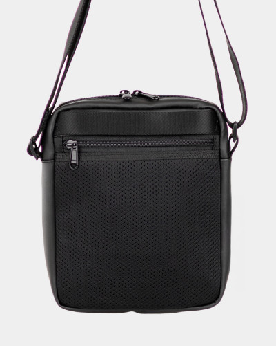 MESSENGER "DOPP 01" ECO-LEATHER, BLACK