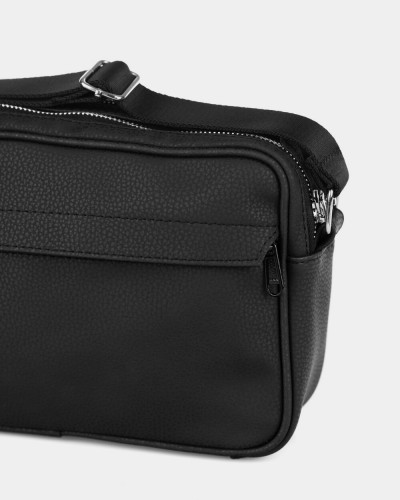 "CROSSBODY BAG" ECO-LEATHER,BLACK