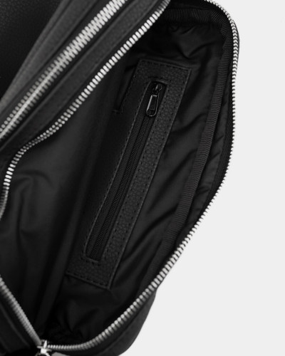 "CROSSBODY BAG" ECO-LEATHER,BLACK