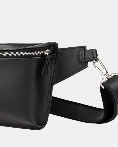 "VINTAGE BAG" ECO LEATHER, BLACK