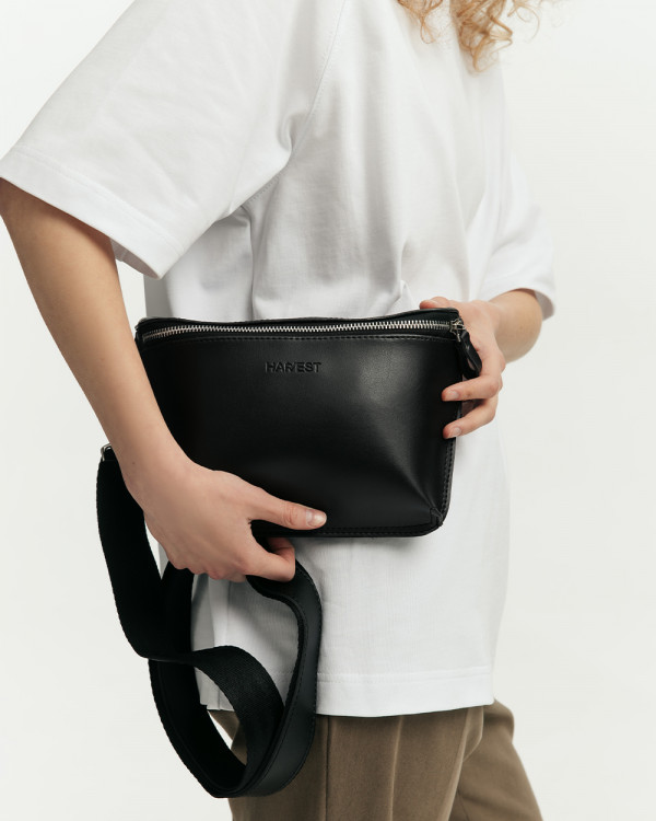 VINTAGE BAG ECO LEATHER, BLACK