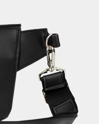 "VINTAGE BAG" ECO LEATHER, BLACK