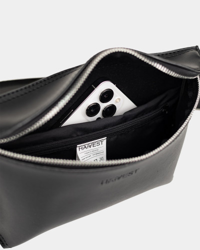 "VINTAGE BAG" ECO LEATHER, BLACK