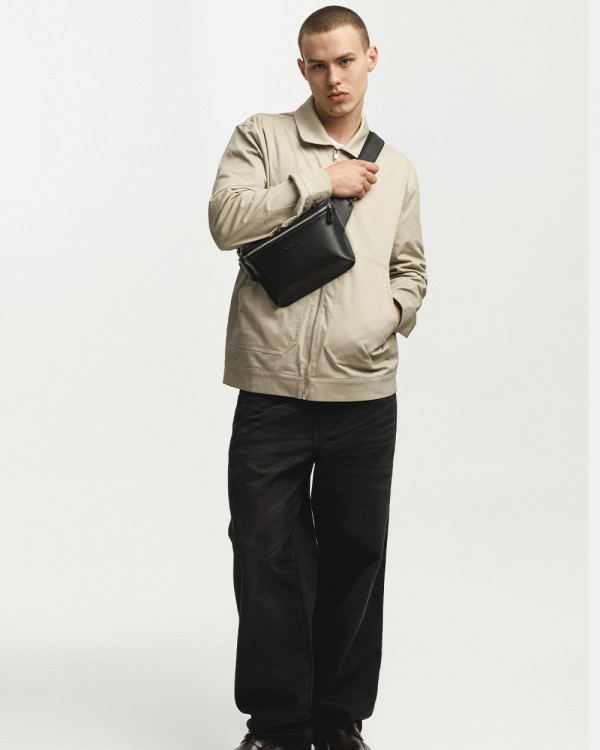 VINTAGE BAG ECO LEATHER, BLACK