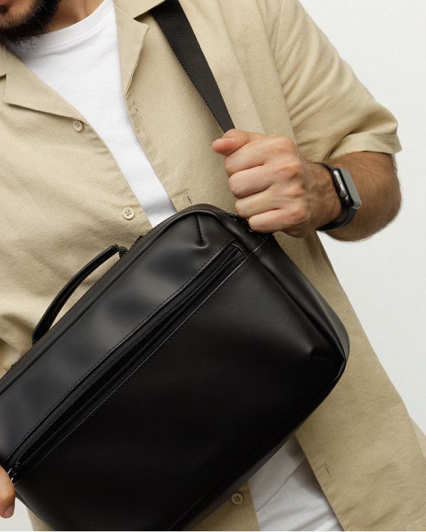 BAG DAILY BAG 01 ECO-LEATHER, BLACK