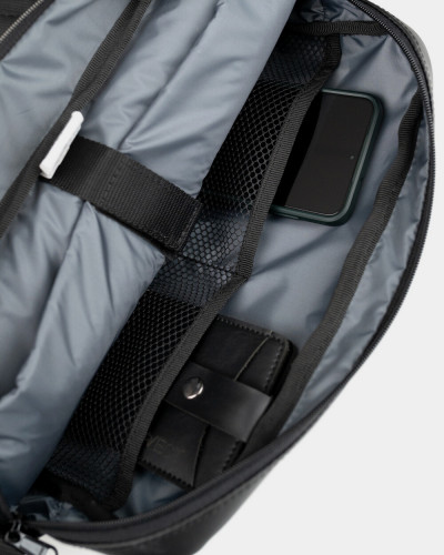 BAG "DAILY BAG 01" ECO-LEATHER, BLACK
