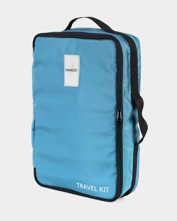 TRAVEL KIT BAG, POLYESTER, BLUE