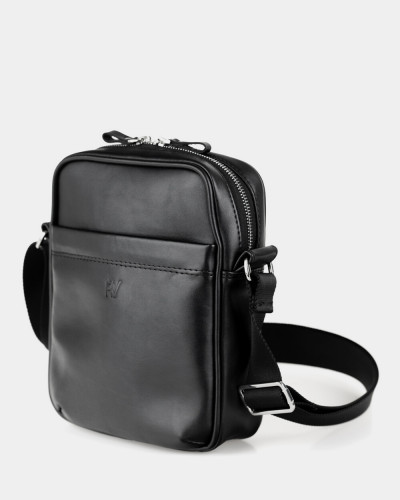 MESSENGER "CLASSIC" ÖKO-LEDER SCHWARZ