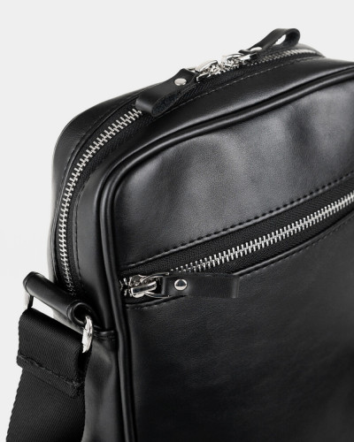 MESSENGER "CLASSIC" ÖKO-LEDER SCHWARZ