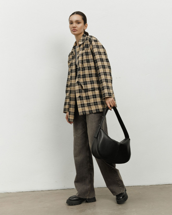 ANNE ECO-LEATHER, BLACK