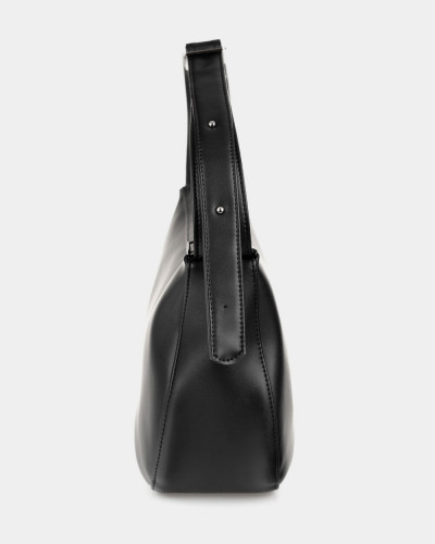 "ANNE" ECO-LEATHER, BLACK
