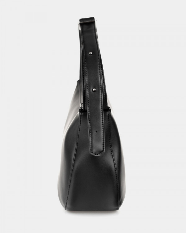 ANNE ECO-LEATHER, BLACK