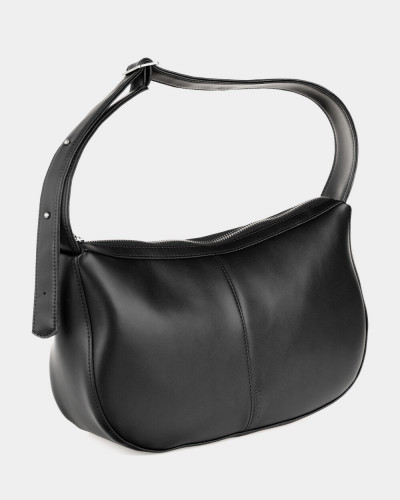 "ANNE" ECO-LEATHER, BLACK