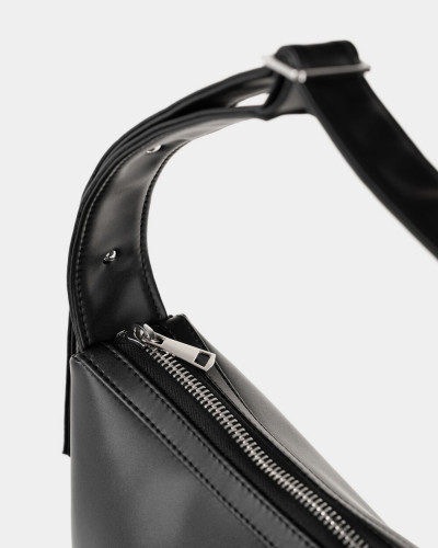 "ANNE" ECO-LEATHER, BLACK