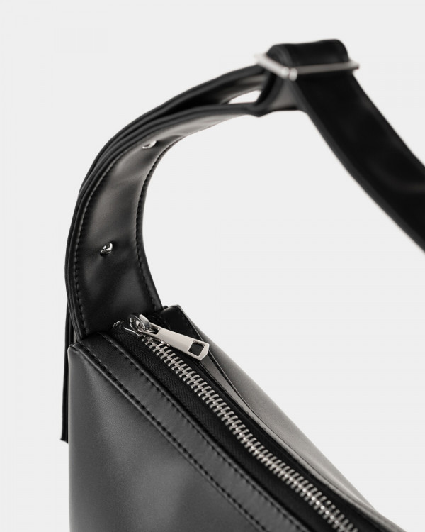 ANNE ECO-LEATHER, BLACK