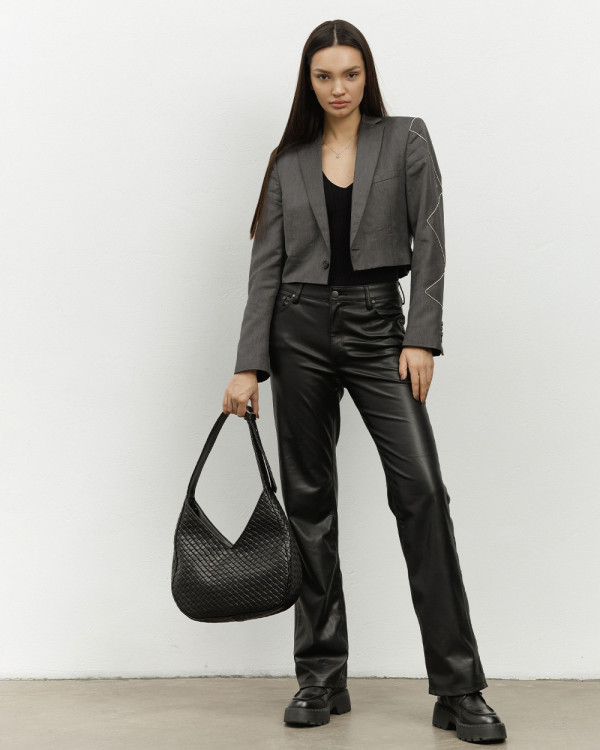 ROSIE ECOLEATHER, BLACK