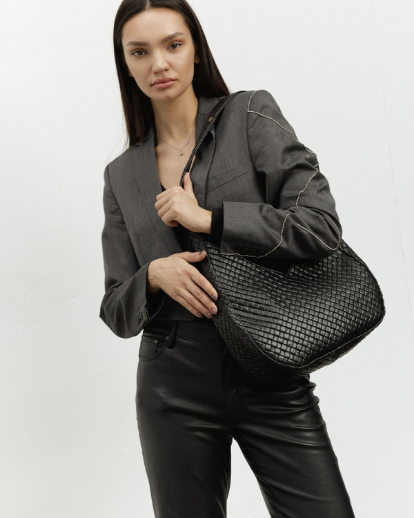 ROSIE ECOLEATHER, BLACK