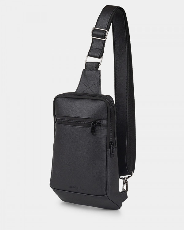 SHUTTLE UNO BAG 01 ECO LEATHER, BLACK
