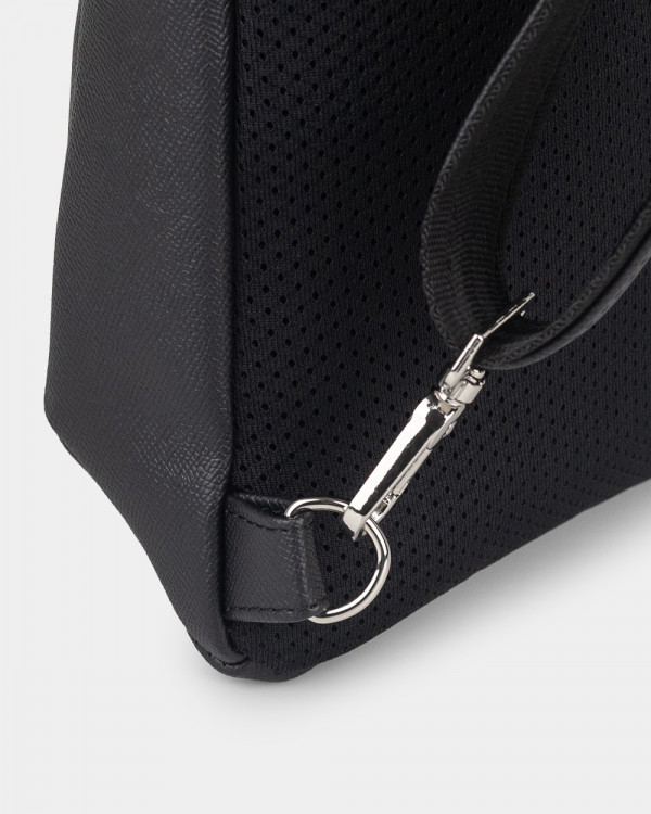SHUTTLE UNO BAG 01 ECO LEATHER, BLACK