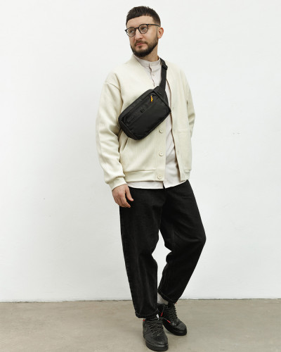 "HIP PACK 01" POLYESTER, BLACK