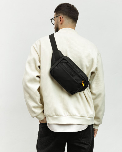 "HIP PACK 01" POLYESTER, BLACK