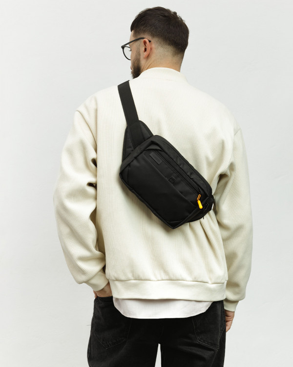 HIP PACK 01 POLYESTER, BLACK
