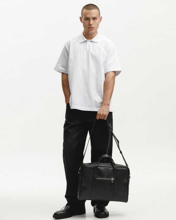 NOIR ECO-LEATHER, BLACK