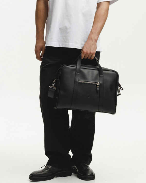 NOIR ECO-LEATHER, BLACK