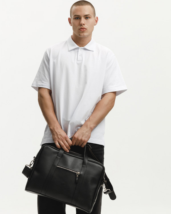 NOIR ECO-LEATHER, BLACK