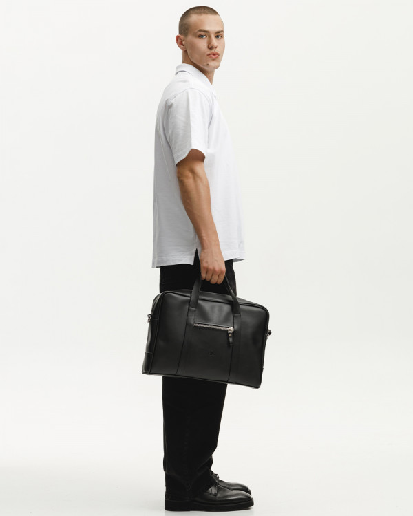 NOIR ECO-LEATHER, BLACK