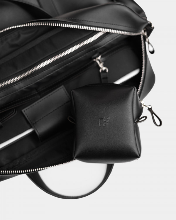 NOIR ECO-LEATHER, BLACK