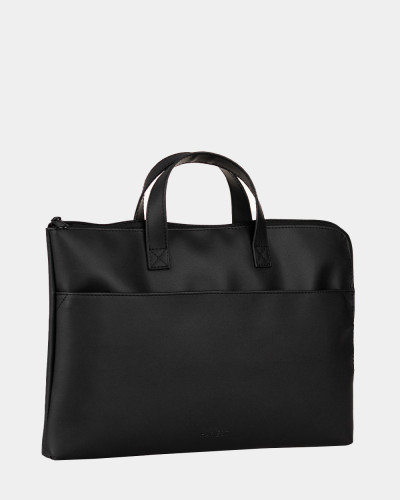 LAPTOP BAG "JUNE 01" ECO-LEATHER, BLACK