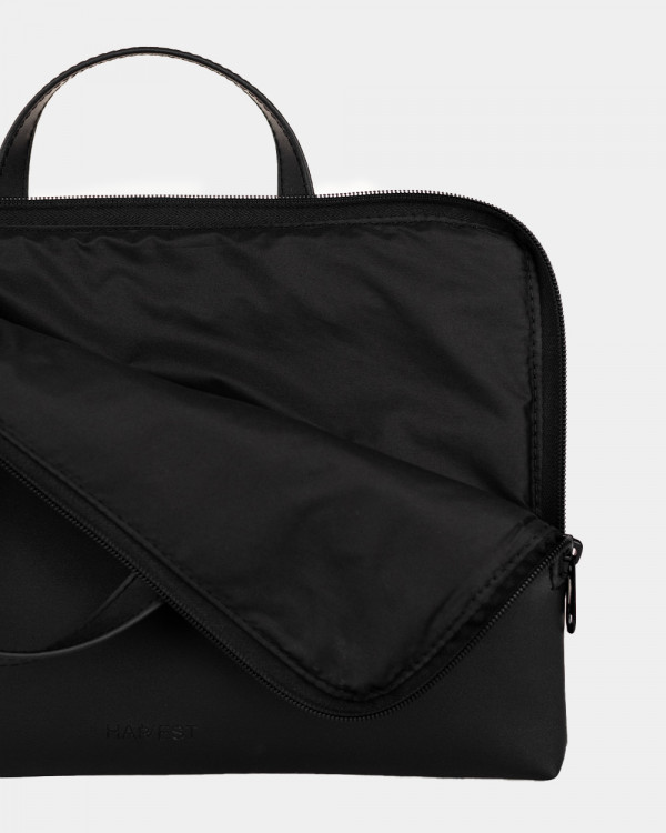 LAPTOP BAG JUNE MINI 01 ECO LEATHER, BLACK