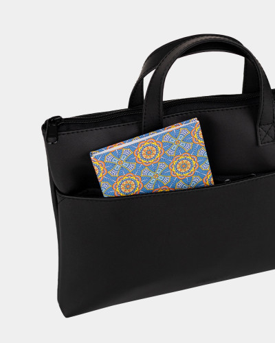 LAPTOP BAG "JUNE MINI" 01 ECO LEATHER, BLACK