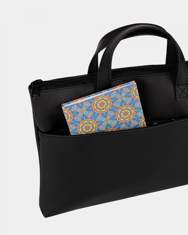 LAPTOP BAG JUNE MINI 01 ECO LEATHER, BLACK