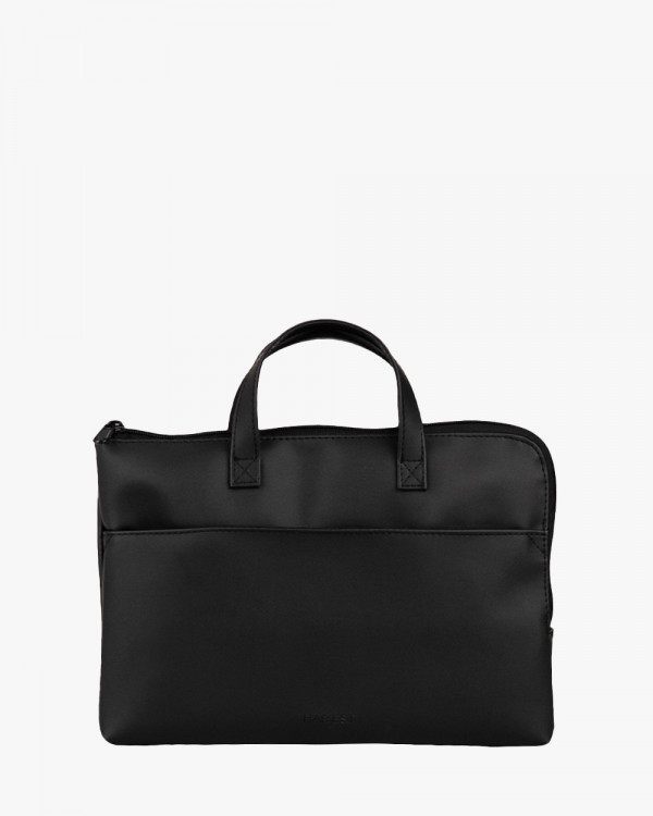LAPTOP BAG JUNE MINI 01 ECO LEATHER, BLACK