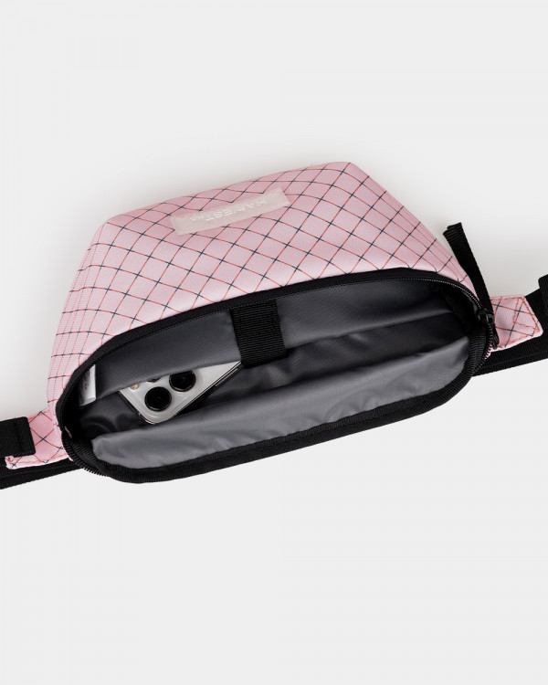 "BASIC WAIST" PRINT PINK CHECK