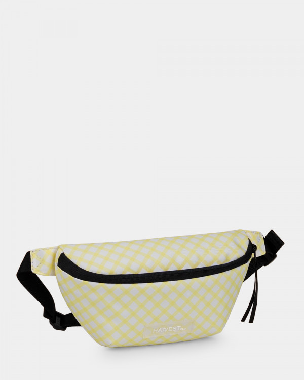 "BASIC WAIST" PRINT YELLOW CHECK