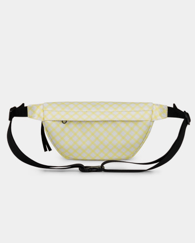 "BASIC WAIST" PRINT YELLOW CHECK