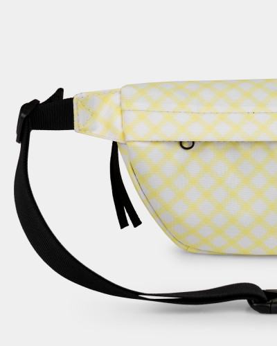 "BASIC WAIST" PRINT YELLOW CHECK