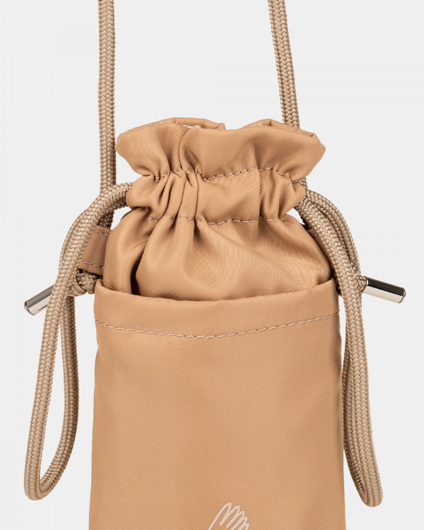 PHONE BAG NYLON, BEIGE