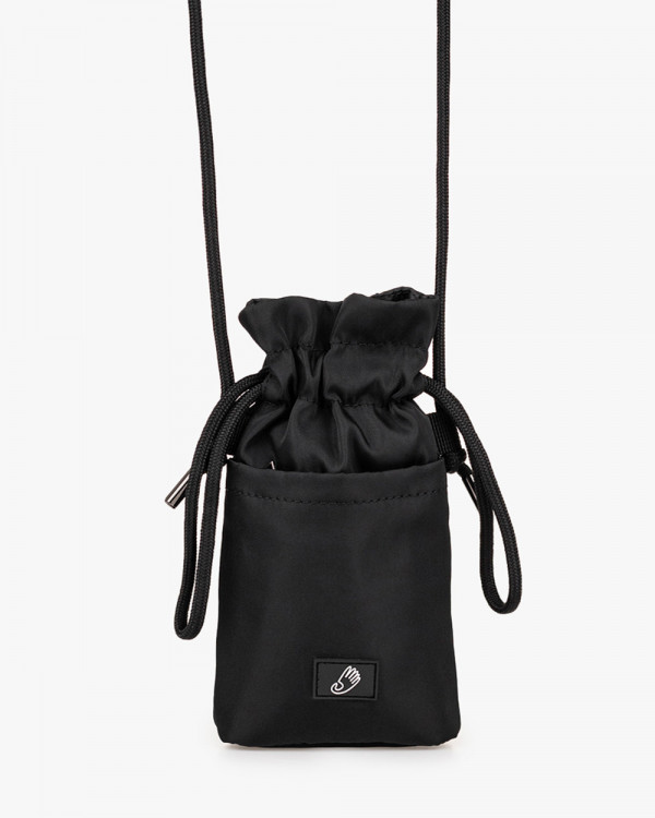 PHONE BAG NYLON, BLACK