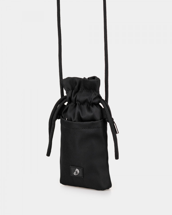 PHONE BAG NYLON, BLACK