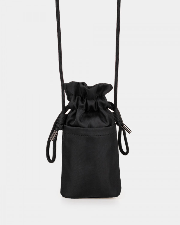 PHONE BAG NYLON, BLACK