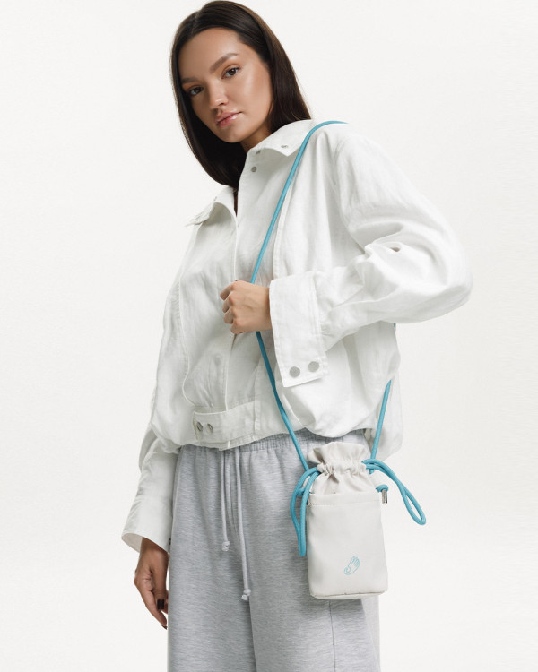PHONE BAG NYLON, MILK