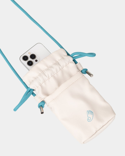 "PHONE BAG" NYLON, MILK