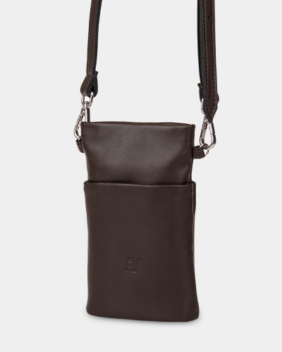 "POUCH BAG" BROWN
